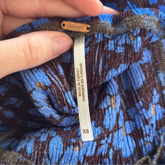 FREE PEOPLE Blue Floral Hailee Jumpsuit - Picture 8 of 8